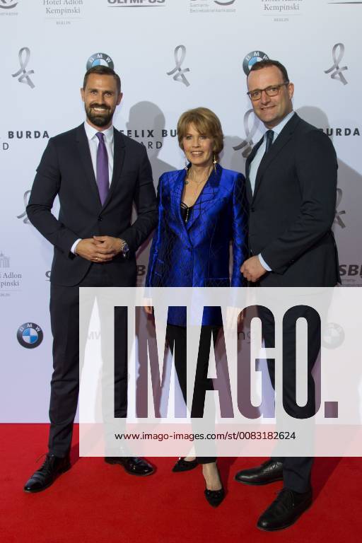 Berlin GER Berlin Felix Burda Award Hotel Adlon Kempinski Jens Spahn and partner Daniel Funke Christa Maar 13 05 2018 Felix Burda Award 2018