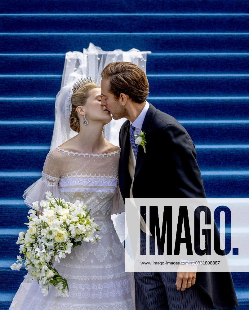 Marriage Wedding of Princess Marie Caroline of Liechtenstein and Leopoldo Maduro Vollmer at the cathedral in Vaduz. Â