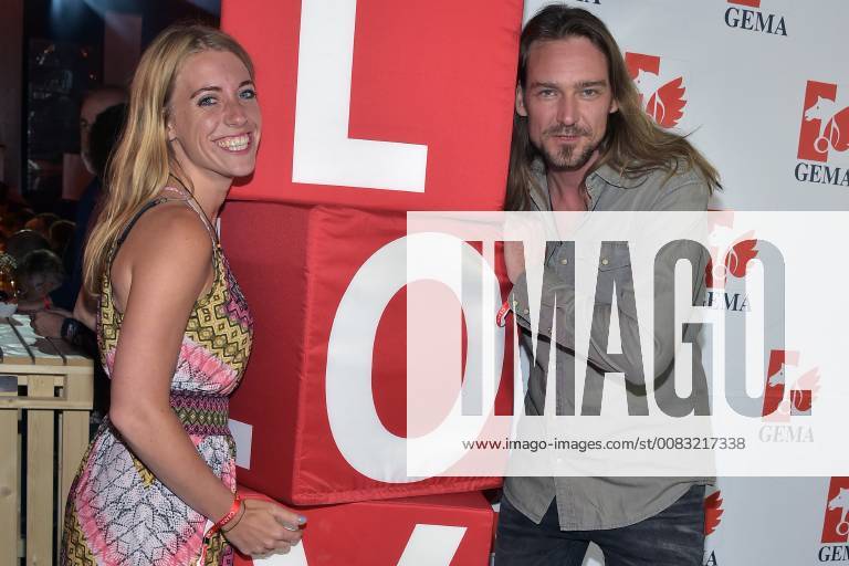 Oliver Thomas with girlfriend Anna Marlene Bicking Winner of the Music Authors Award 2018 30 years Fred Jay Award ceremony in Berlin in the Columbiahalle on 15 05 2018