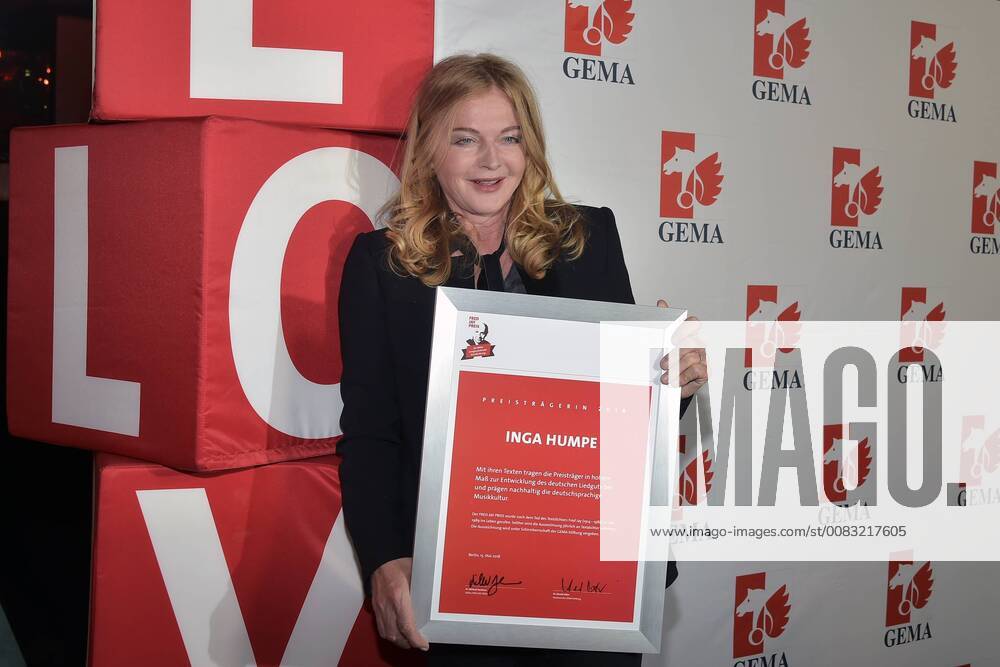 Inga Humpe 2Raumwohnung 30 years Fred Jay Award ceremony in Berlin in the Columbiahalle on 15 05 2018