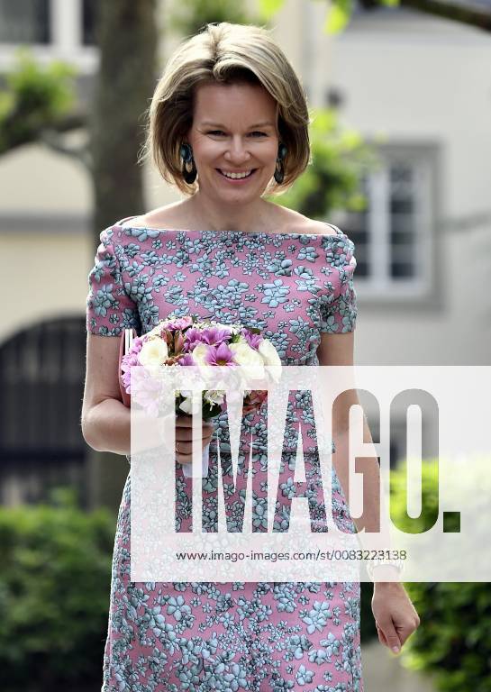 Queen Mathilde of Belgium pictured as she arrives for a ceremony to award the Queen Mathilde Award 2018, in Brussels, Wednesday 16 May 2018. The winner of the Queen Mathilde award is selected by a youth jury from one of the thirteen Queen Mathilde Foundation projects ERICxLALMAND 05346929