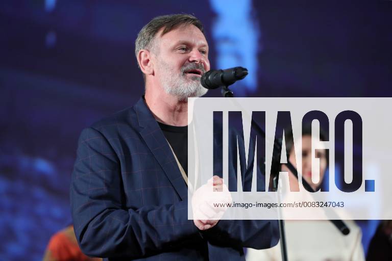 MOSCOW, RUSSIA â€“ MAY 17, 2018: Film director Sergei Mokritsky on the Moscow premiere of his fantasy film Chernovik A Rough Draft based on Russian science fiction writer Sergei Lukyanenko s novel of the same name, at the Karo 11 Oktyabr cinema. Sergei Bobylev TASS TS07FEB2