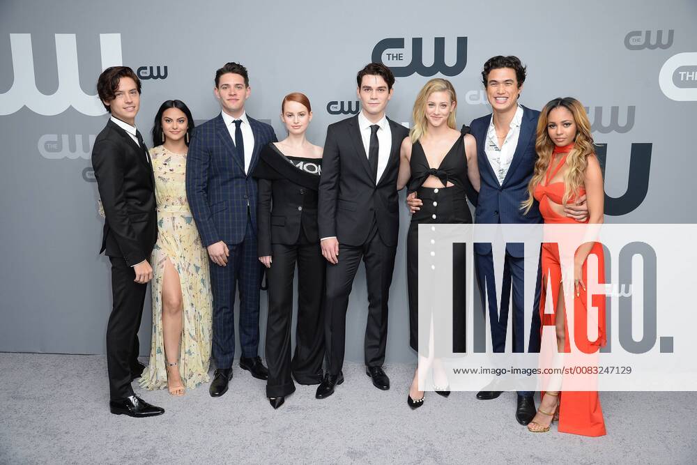 New York, NY, USA - May 17, 2018 New York City..Cole Sprouse, Camila Mendes, Casey Cott, Madeleine Mantock, KJ Apa, Lili Reinhart, Charles Melton, Vanessa Morgan attending arrivals for The CW Network Upfront presentation on May 17, 2018 in New York City. New York USA - ZUMAny1_ 20180517_zaf_ny1_058