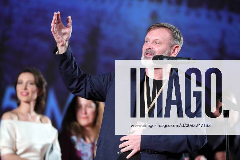 MOSCOW, RUSSIA – MAY 17, 2018: Film director Sergei Mokritsky at the Moscow premiere of his fantasy film Chernovik A Rough Draft based on Russian science fiction writer Sergei Lukyanenko s novel of the same name, at the Karo 11 Oktyabr cinema. Sergei Bobylev TASS TS07FEBC