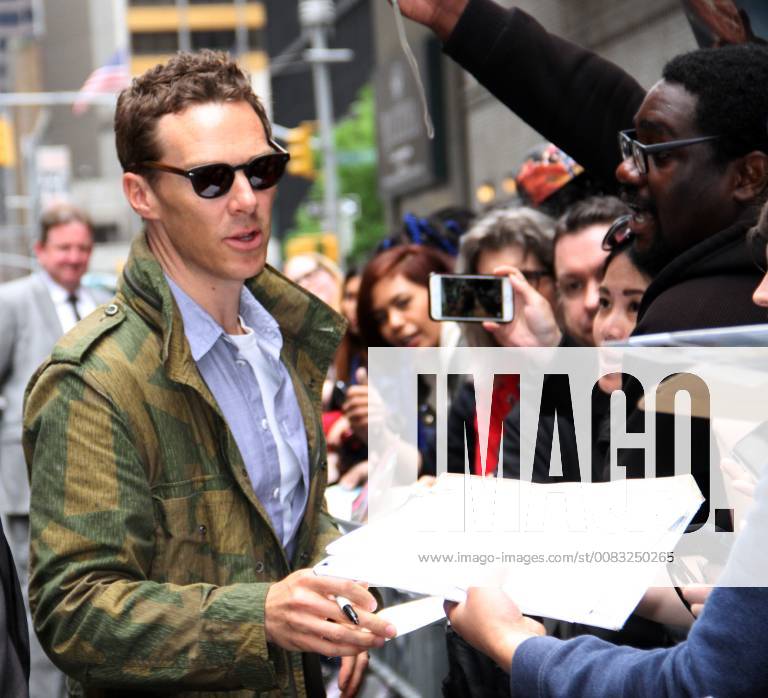 NEW YORK, NY - May 17: Benedict Cumberbatch at The Late Show with Stephen Colbert promoting Avengers: Infinity War in New York City on May 17, 2018.