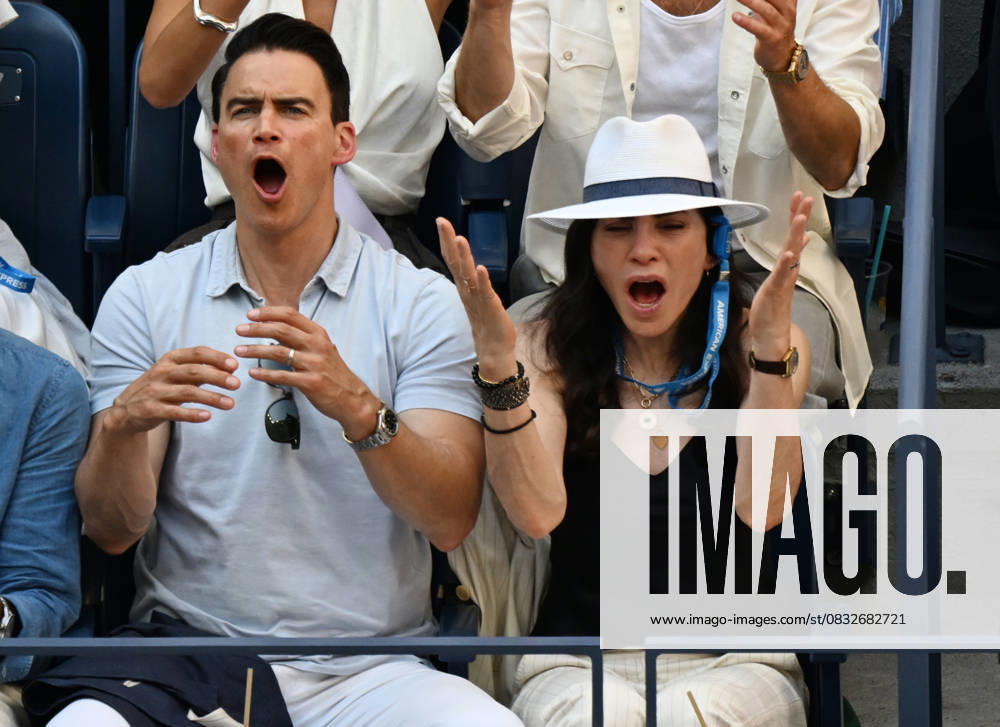 FLUSHING NY- SEPTEMBER 05: Julianna Margulies is seen watching Carlos Alcaraz Vs Novak Djokovic during the Semifinals On Arthur Ashe Stadium at the USTA Billie Jean King National Tennis Center on September 5, 2025 in Flushing Queens.