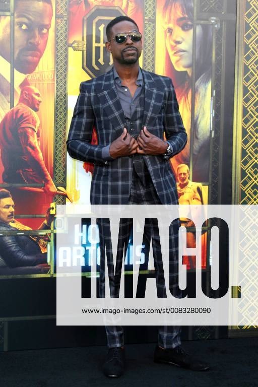 WESTWOOD, CA - MAY 19: Sterling K Brown at the premiere of Global Road Entertainment s Hotel Artemis at Regency Village Theatre on May 19, 2018 in Westwood, California.