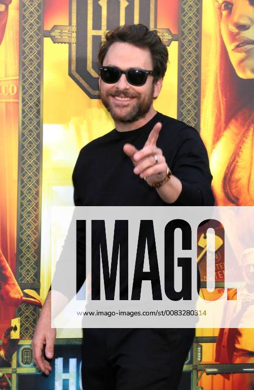 WESTWOOD, CA - MAY 19: Charlie Day at the premiere of Global Road Entertainment s Hotel Artemis at Regency Village Theatre on May 19, 2018 in Westwood, California.