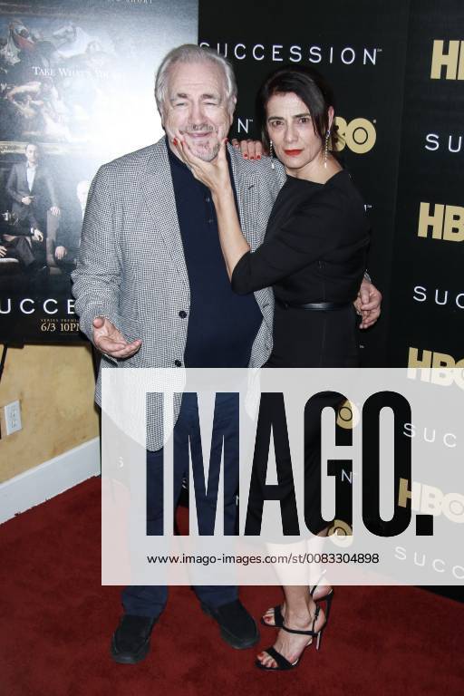 NEW YORK, NY - MAY 22: Brian Cox and Hiam Abbass at Succession Premiere at Time Warner Center on May 22, 2018 in New York City.