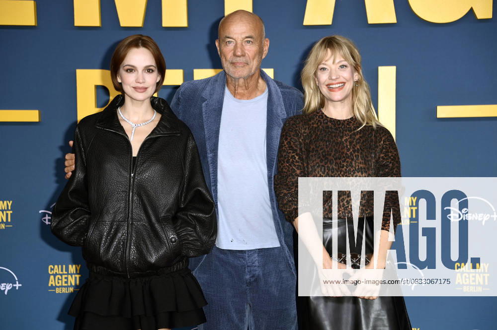Emilia Schüle, Heiner Lauterbach and Heike Makatsch at the premiere of the Disney series Call My Agent Berlin at the Colosseum Cinema Berlin, 08 09 2025 Foto:xN.xKubelkax xFuturexImagex call_5916