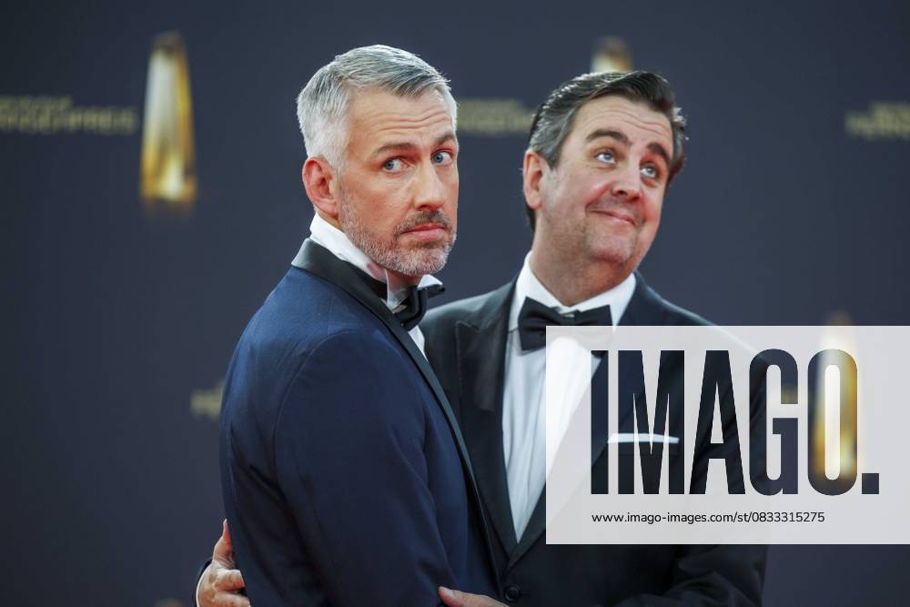 Abb Sebastian Pufpaff and Bastian Pastewka as guests on the red carpet at the German Television Award 2025 ceremony at the MMC Studios on 0 09 2025 in Cologne NRW Germany