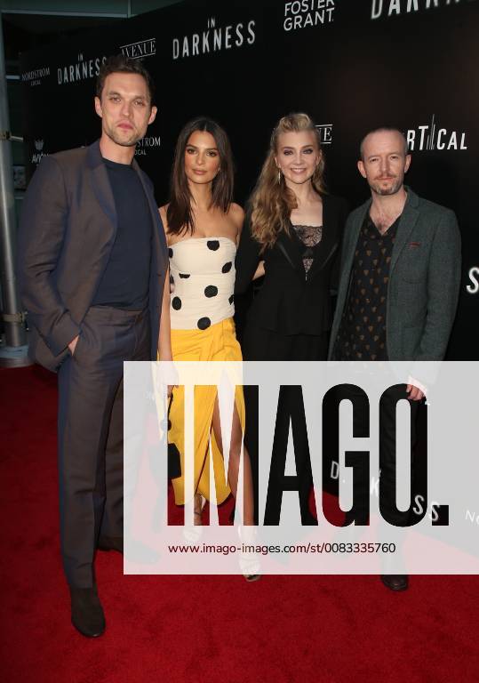 HOLLYWOOD, CA - MAY 23: Ed Skrein, Emily Ratajkowski, Natalie Dormer, Anthony Byrne, at the LA Premiere of In Darkness at the ArcLight Hollywood in Hollywood, California on May 23, 2018.