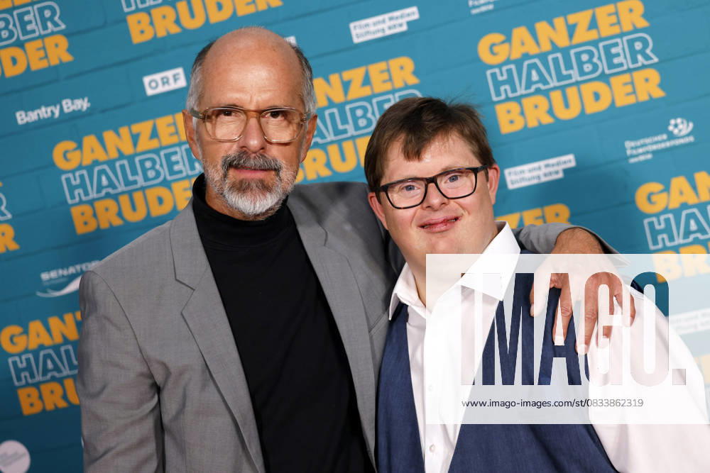 Actors Christoph Maria Herbst and Nico Randel at the premiere of the movie Ganzer Halber Bruder at Cinedom Cologne Cologne, 15 09 2025 NRW Germany