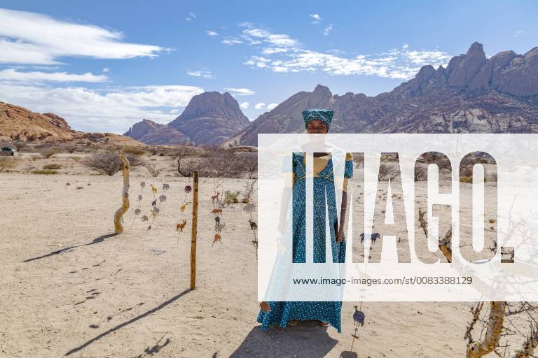 Herero Woman in Spitzkoppe Usakos Namibia Africa