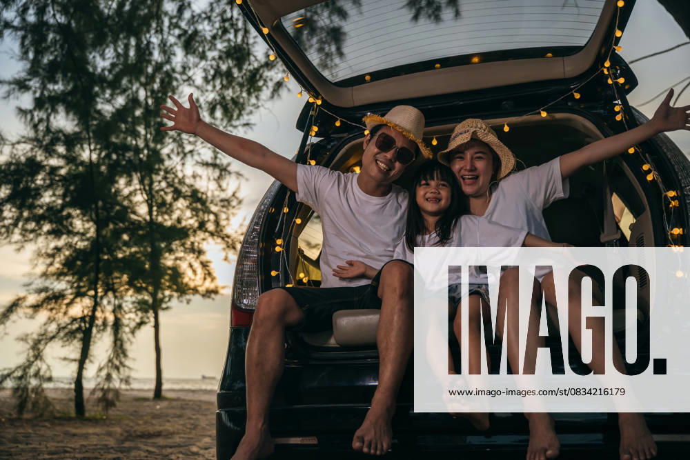Asian family sitting back car to beach at sunset feeling funny in holidays and relaxation together. Dad, mom and daughter happy weekend travel enjoy at beach. summer vacation travel camping Asian family sitting back car to beach at sunset feeling funny in holidays and relaxation together. Dad, mom and daughter happy weekend travel enjoy at beach. summer vacation travel camping road trip, model released, , 63564506.jpg RECORD DATE NOT STATED