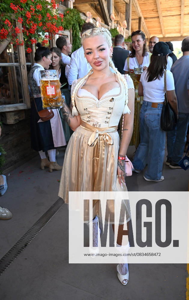 Katja Krasavice Käfer tent Oktoberfest Wiesn Munich September 20, 2025 Tracht, Dirndl