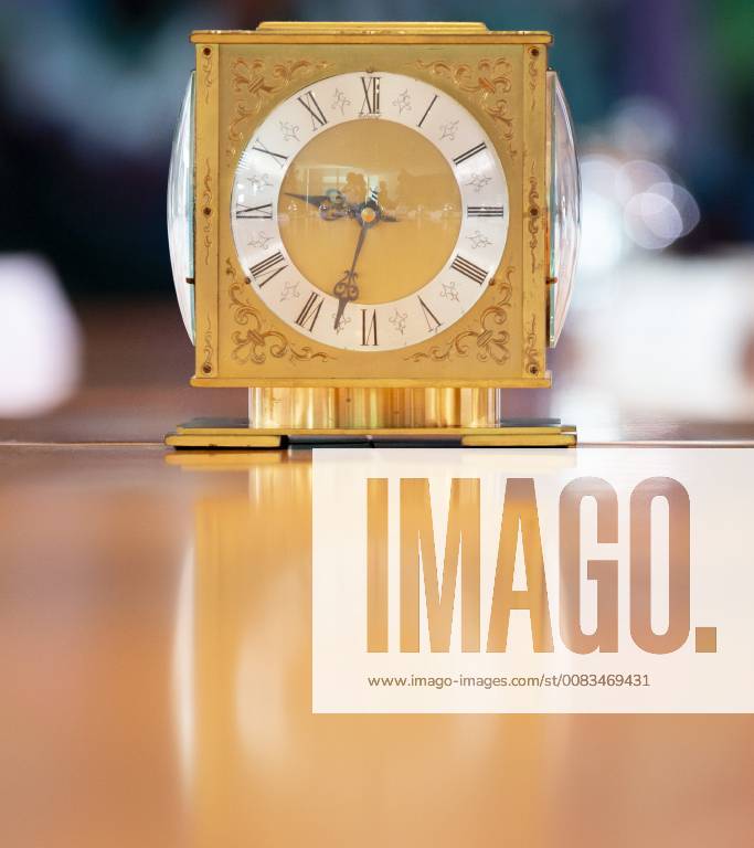 The Cabinet table golden clock at 30 05 2018 in berlin berlin germany