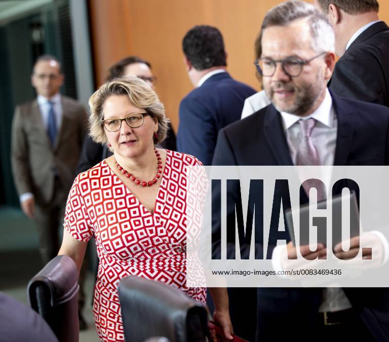 Federal Environment Minister Svenja Schulze SPD I before the beginning of the Cabinet meeting on 30 05 2018 in Berlin Berlin Germany