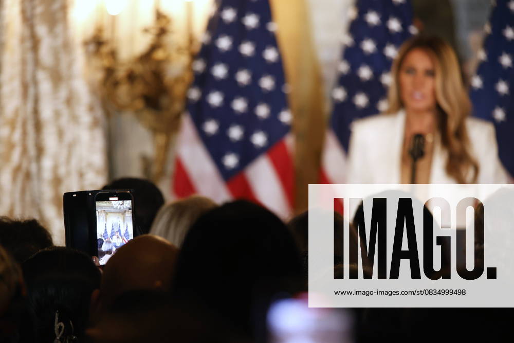 First Lady Melania Trump speaks during an event tittle Forms Fostering the Future Together: A Global Coalition First Lady of the United States Melania Trump speaks during an event titled Ways to Foster the Future Together: A Global Coalition at the Plaza Hotel in Manhattan, United States, on September 23, 2025. The event takes place in parallel with the United Nations General Assembly in New York, United States, on September 23, 2025. NEW YORK United States