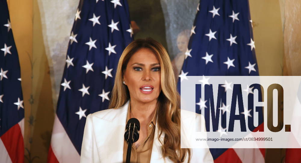 First Lady Melania Trump speaks during an event tittle Forms Fostering the Future Together: A Global Coalition First Lady of the United States Melania Trump speaks during an event titled Ways to Foster the Future Together: A Global Coalition at the Plaza Hotel in Manhattan, United States, on September 23, 2025. The event takes place in parallel with the United Nations General Assembly in New York, United States, on September 23, 2025. NEW YORK United States