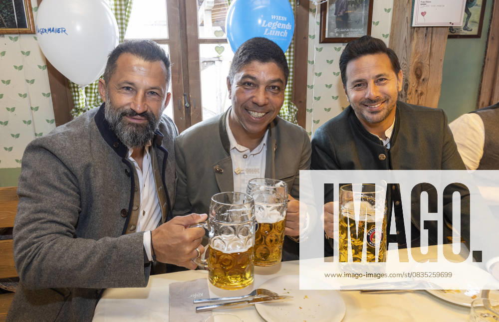Hasan Salihamid i Salihamidzic Brazzo , Giovane ƒlber Elber , Claudio Pizarro Plettis Wiesn Legends Lunch and Sky Deutschland Fernsehen GmbH in the Käfer Festzelt at the Oktoberfest in Munich Date 25 09 2025
