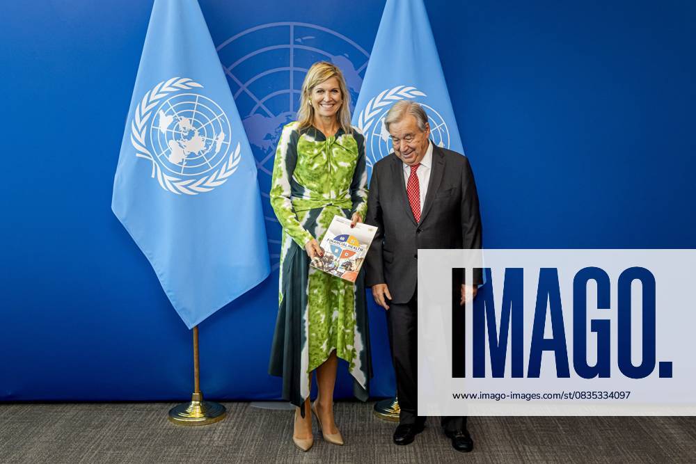 Bilder des Jahres 2025, News September 09 Queen Maxima Presents Her Annual Report To Antonio Guterres At United Nations - NYC Queen Maxima presents her annual report to Secretary-General Antonio Guterres at United Nations Headquarters in New York City, NY, USA on September 25, 2025. Queen Maxima will visit Washington, DC, on Monday, September 22, as the United Nations Secretary-General s Special Advocate for Financial Security (UNSGSA). Princess Amalia will be present throughout the visit to monitor Queen Maxima s UN work. Photo by NL Beeld Patrick van Emst ABACAPRESS.COM New York City NY United States