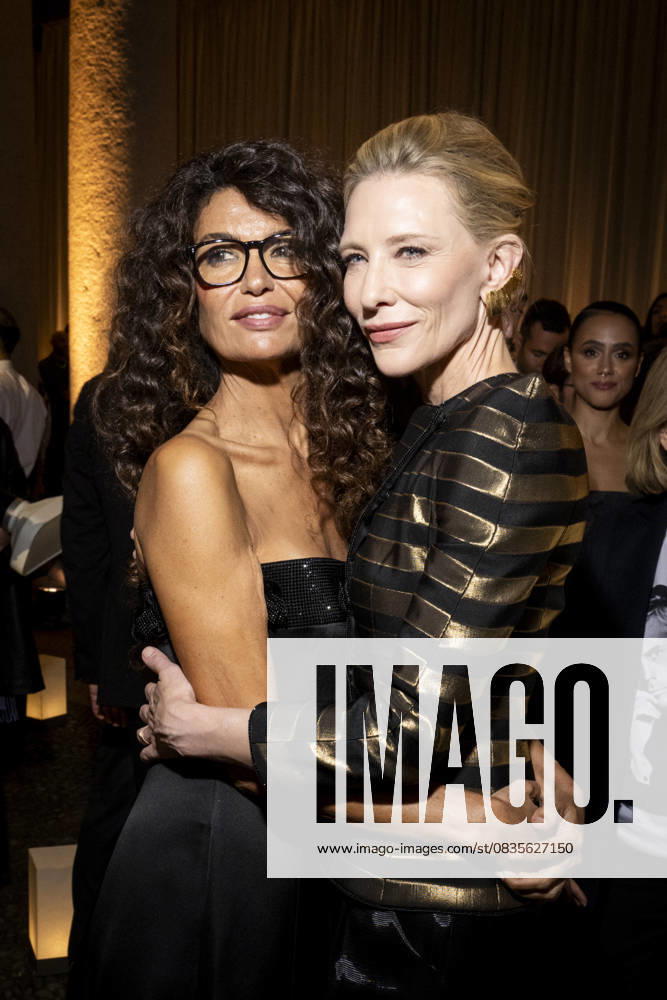 Bilder des Jahres 2025, Entertainment 09 September Milan Fashion Week - Women S S 2026 Giorgio Armani Fashion Show Front Row Pinacoteca di Brera - Milan, Italy Afef Jnifen;Cate Blanchett Milan Fashion Week - Women S S 2026 Giorgio Armani Fashion Show Front Row Pinacoteca di Brera - Milan, Italy 28th September 2025