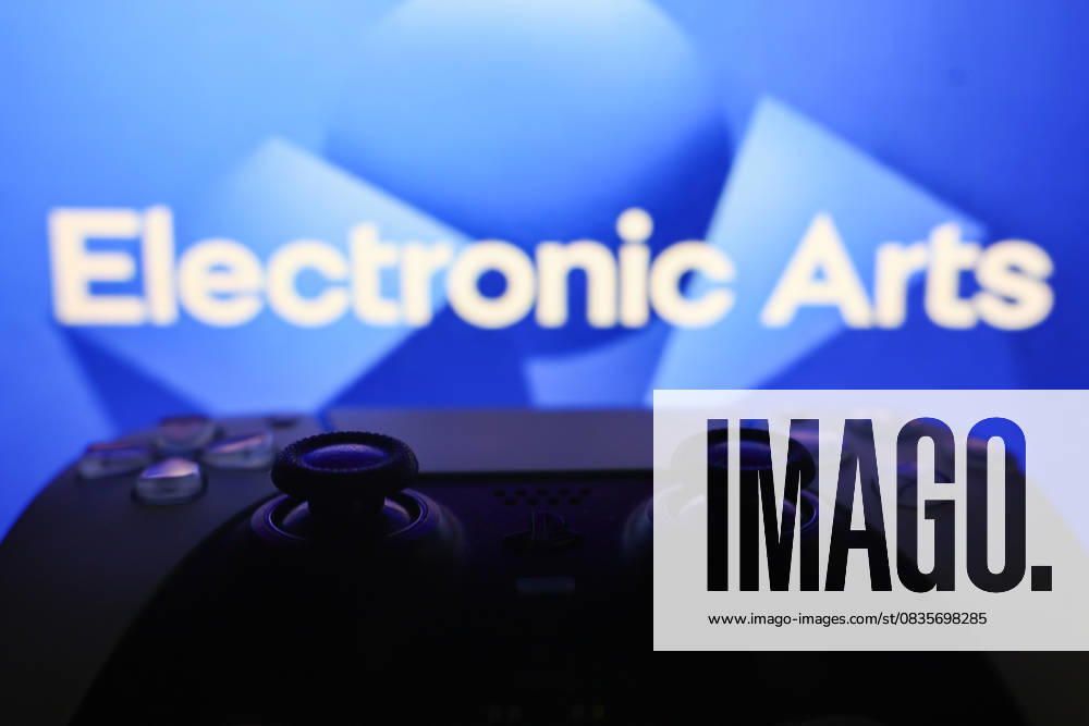 Electronic Arts Photo Illustrations Electronic Arts logo displayed on a laptop screen and DualSense controller are seen in this illustration photo taken in Krakow, Poland on September 29, 2025. Krakow Poland