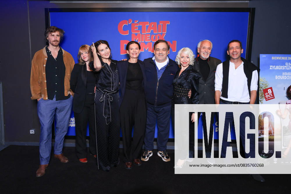 C Etait Mieux Demain Premiere - Paris Romain Cottard, Mathilde Le Borgne, Elsa Zylberstein, Director Vinciane Millereau, Didier Bourdon, Celine Fuhrer and Didier Flamand attend the photocall of the film premiere of C’Etait Mieux Demain held at the UGC Cine Cite Bercy in Paris, France on September 29, 2025. Photo by David Boyer ABACAPRESS.COM Paris France