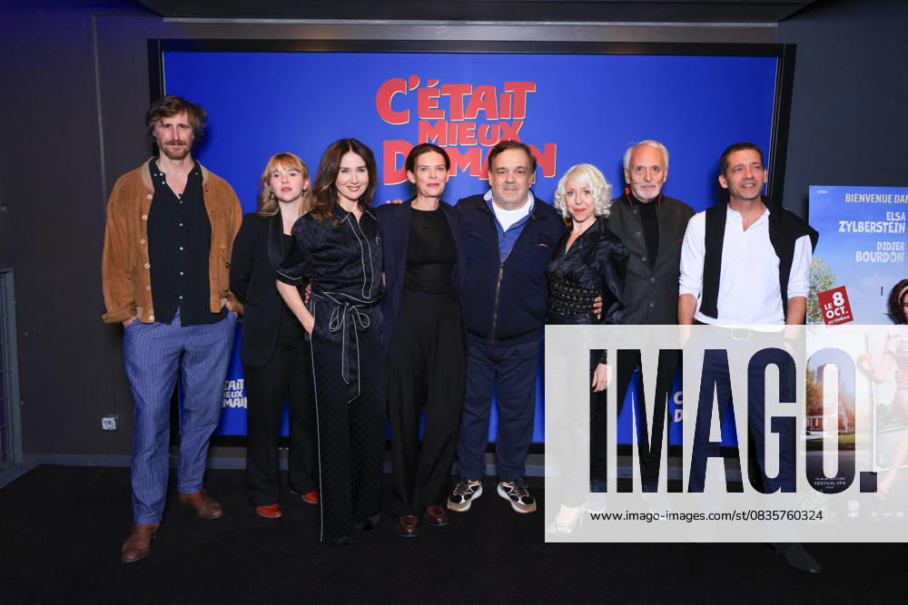 C Etait Mieux Demain Premiere - Paris Romain Cottard, Mathilde Le Borgne, Elsa Zylberstein, Director Vinciane Millereau, Didier Bourdon, Celine Fuhrer and Didier Flamand attend the photocall of the film premiere of C’Etait Mieux Demain held at the UGC Cine Cite Bercy in Paris, France on September 29, 2025. Photo by David Boyer ABACAPRESS.COM Paris France