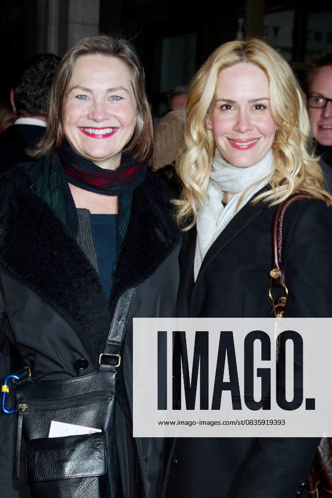 Cherry Jones, Sarah Paulson Opening Night of the Broadway play The American Plan at the Friedman Theatre arrivals, New York City, United States WENN 5237396