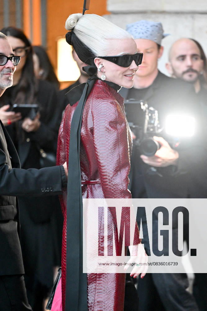 PFW Tom Ford Outside Arrivals Daphne Guinness arriving at Tom Ford Show during Paris Fashion Week in Paris, France on October 1, 2025. Photo by Julien Reynaud APS-Medias ABACAPRESS.COM Paris France