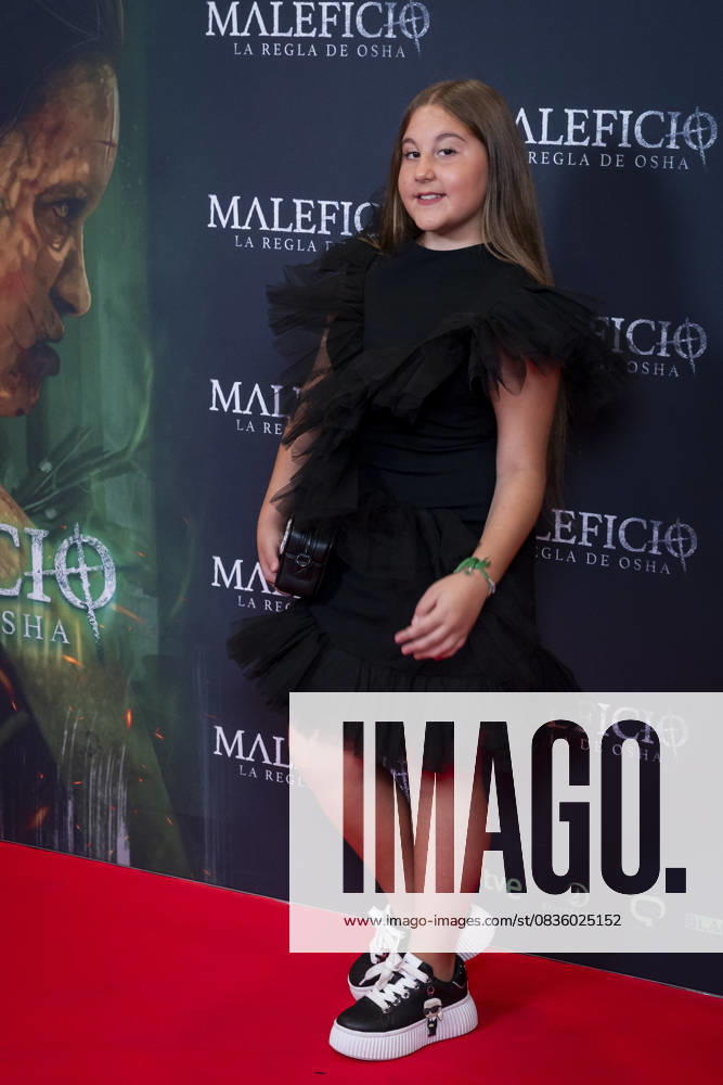 Maleficio premiere, Madrid, Spain - 01 Oct 2025 Nazaret attends to Maleficio premiere at Cines Verdi on 01 October, 2025 in Madrid, Spain. (Credit: Miguel Escavias Alfa Images) Madrid Cines Verdi Madrid Spain