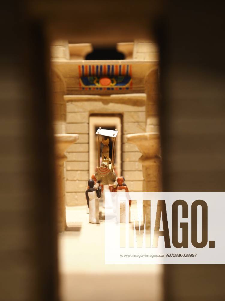 MADRID, SPAIN †October 1: Views of models of the Egyptian Temple of Debod, which was moved to Madrid, Spain, to protect it from flooding caused by the construction of the Aswan Dam on the Nile River. Madrid Spain - ZUMAle O 20251001_zip_h199_015