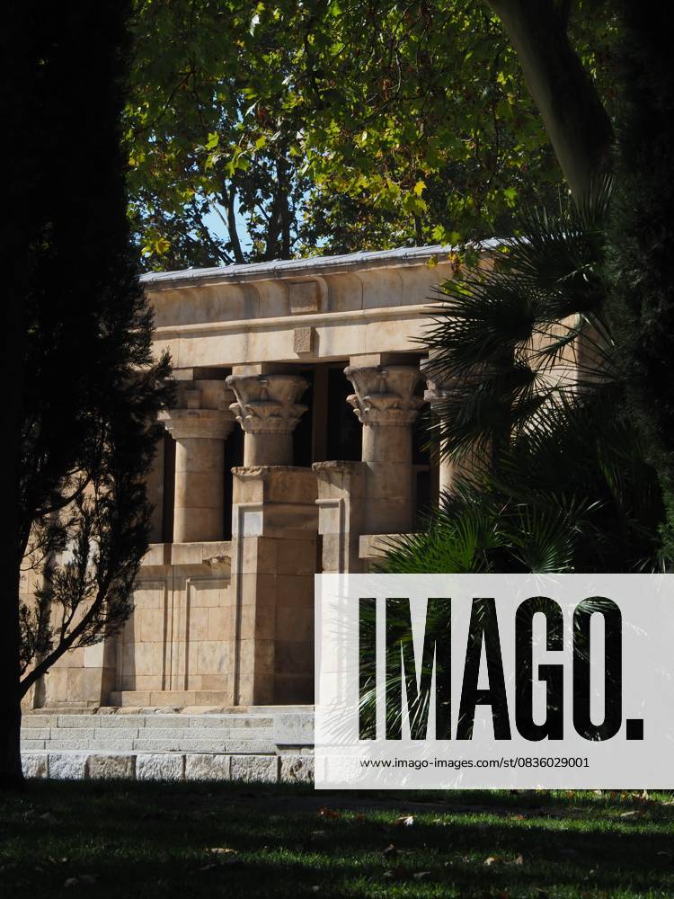 MADRID, SPAIN Ã¢â‚¬ October 1: Exterior views of the Egyptian Temple of Debod, which was moved to Madrid, Spain, to protect it from flooding caused by the construction of the Aswan Dam on the Nile River. Madrid Spain - ZUMAle O 20251001_zip_h199_033