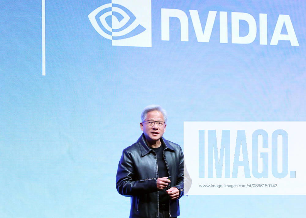 Tokyo, Japan - American GPU and AI chip maker NVIDIA founder and CEO Jensen Huang announces NVIDIA and Japan s computer giant Fujitsu expands their strategic partnership for AI computing at a press conference in Tokyo on Friday, October 3, 2025. The collaboration will focus on co-developing of industrial AI agent platform such as healthcare, manufacturing and robotics sectors. (photo by Yoshio Tsunoda AFLO) aflo_305707361