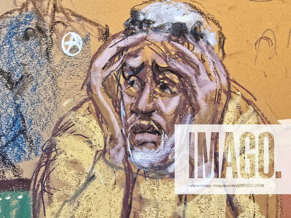 Photograph of a drawing by artist Jane Rosenberg showing Sean Combs ‘Diddy’ while one of his sons gives testimony during his trial in New York, United States 03 October 2025. Six of the seven children of rapper Sean Combs, known as Diddy, tearfully asked the judge for a second chance for their father, who is awaiting sentencing on charges of transporting minors for prostitution, of which he was found guilty in July. Sean Combs children tearfully ask judge for a second chance for their father !ACHTUNG: NUR REDAKTIONELLE NUTZUNG!
