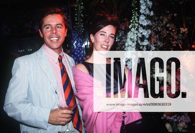 Mar. 10, 1999 - New York, New York, U.S. - KATE SPADE and husband ANDY SPADE at the Absolut Spring A Garden Party for Kate Spade At G. Page. New York U.S. - ZUMAg49_ 19990310_gaf_g49_012