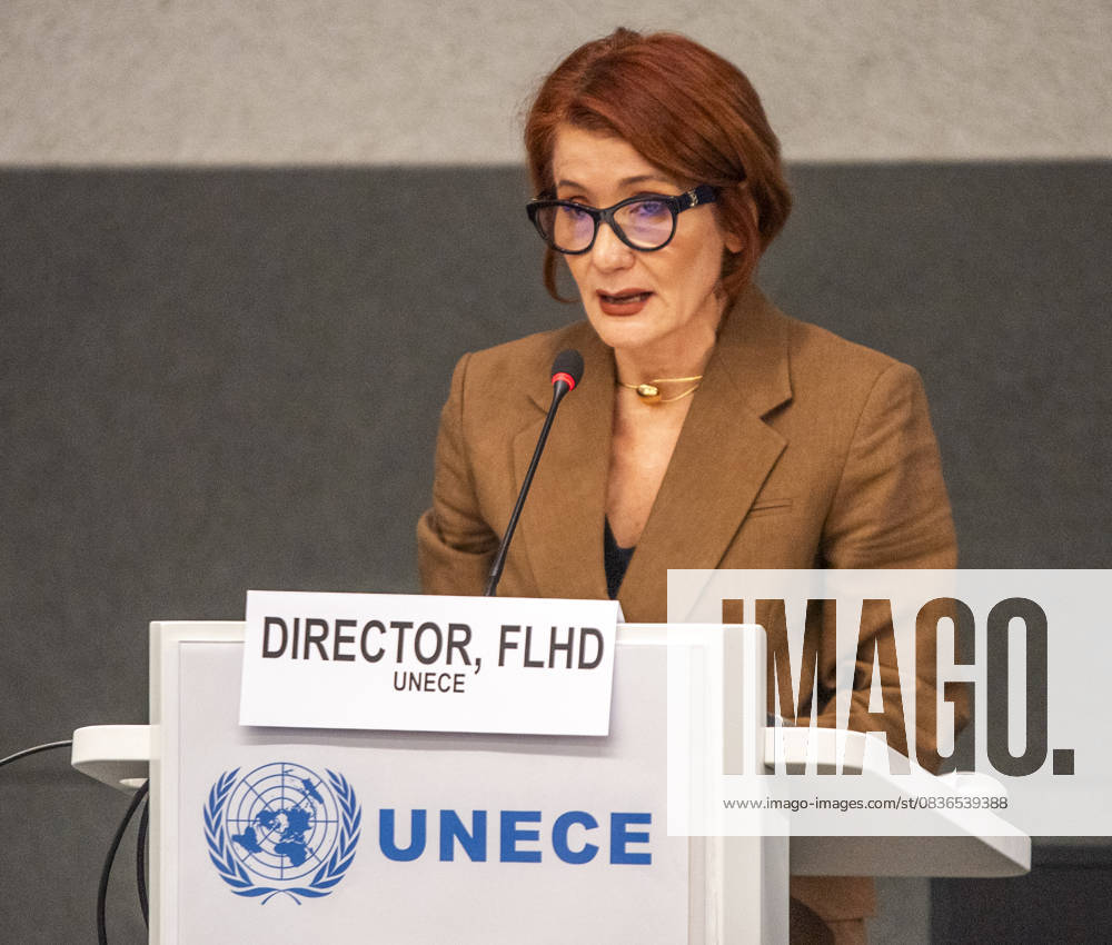 Geneva Switzerland, 10 08 2025: Ms. PAOLA DEDA (Director, Forests, Housing and Land Division, UNECE) gave a Keynote presentation on Housing Challenges in the UNECE Region during at the UNECE Ministerial meeting on housing affordability and sustainability (United Nations Economic Commission for Europe) and which is also the 86th session of the Committee on Housing, which concerns Urban Development and Land Management which took place at United Nations of Geneva in Geneva. Geneva Switzerland - ZUMAd206 20251008_zip_d206_025