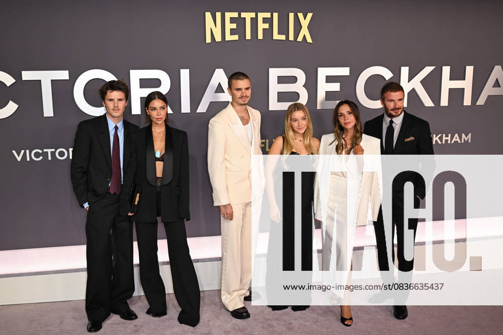 Celebrities arrive at the world premiere of Netflixs ˜Victoria Beckham at Curzon Mayfair, London Featuring: Cruz Beckham, Jackie Apostel, Romeo Beckham, Harper Beckham, Victoria Beckham, David Beckham Where: London, United Kingdom When: 08 Oct 2025 Credit: Cover Images . NOT FOR USE BY NEWSPAPERS BASED IN THE UK.