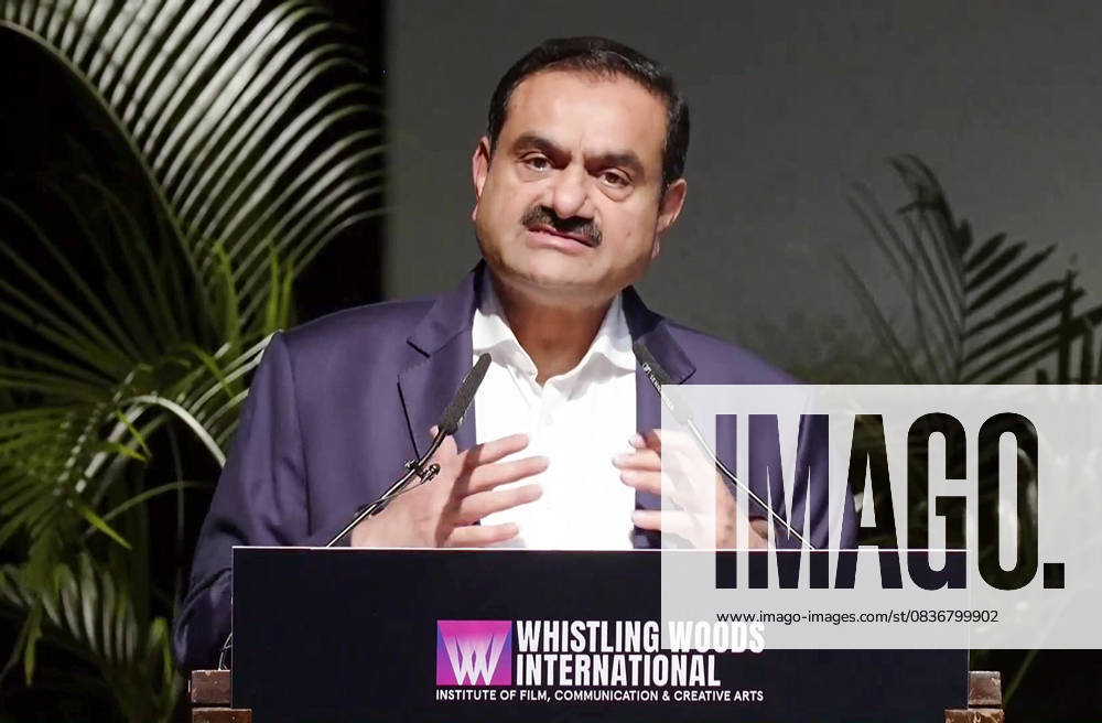 Adani Group Chairman Gautam Adani speaks at Whistling Woods International s Celebrate Cinema festival 2025. Mumbai, Oct 10 (ANI): Adani Group Chairman Gautam Adani speaks at Whistling Woods International s Celebrate Cinema festival 2025, in Mumbai, on Friday. (ANI Video Grab) Mumbai Maharahstra India