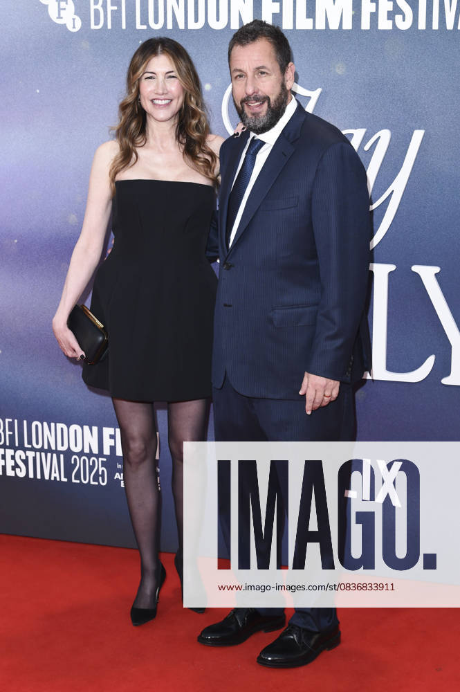 Jackie Sandler with husband Adam Sandler at the premiere of the feature film Jay Kelly at the 69 BFI London Film Festival 2025 at the Royal Festival Hall London, 10 10 2025 Foto:xS.xFuturexImagex kelly_5146