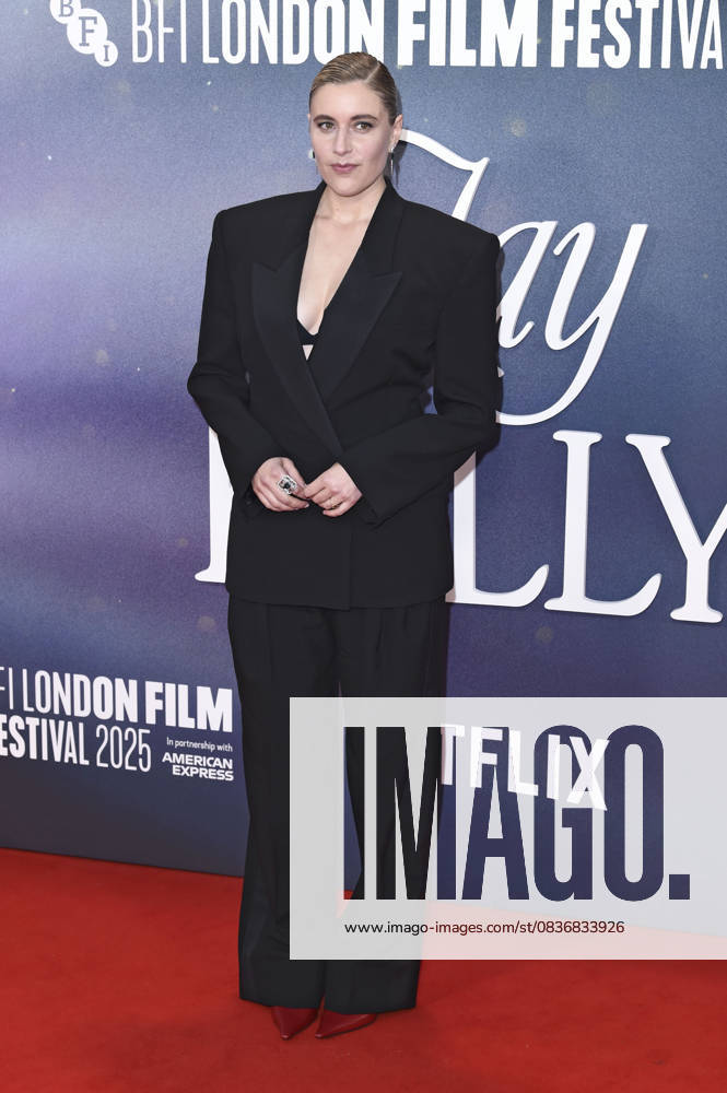 Greta Gerwig at the premiere of the feature film Jay Kelly at the 69 BFI London Film Festival 2025 at the Royal Festival Hall London, 10 10 2025 Foto:xS.xFuturexImagex kelly_5161