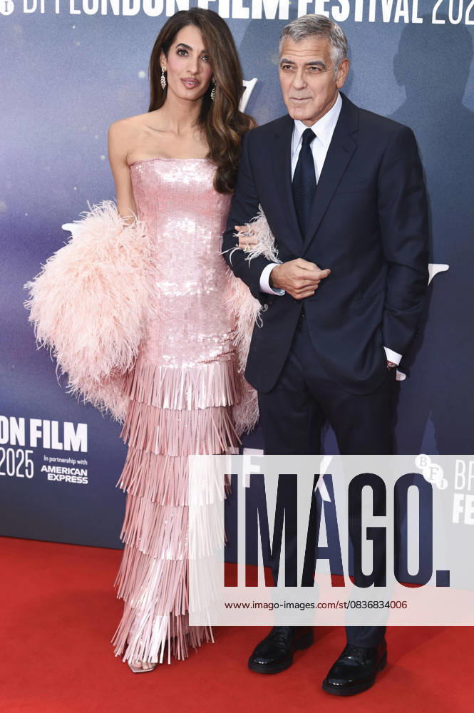 George Clooney with wife Amal Alamuddin Clooney at the premiere of the feature film Jay Kelly at the 69 BFI London Film Festival 2025 at the Royal Festival Hall London, 10 10 2025 Foto:xS.xFuturexImagex kelly_5174