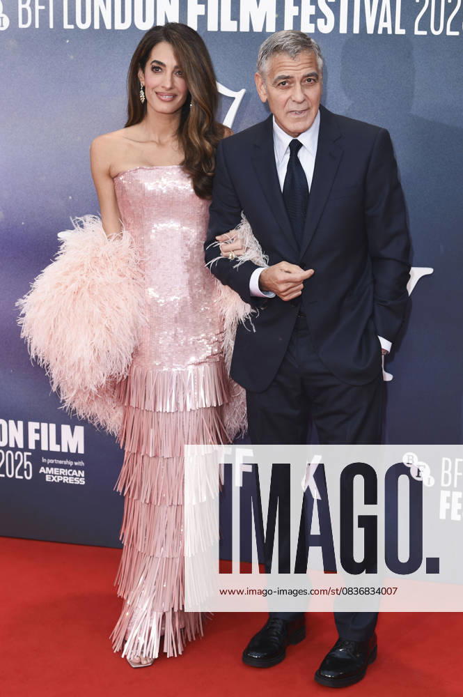 George Clooney with wife Amal Alamuddin Clooney at the premiere of the feature film Jay Kelly at the 69 BFI London Film Festival 2025 at the Royal Festival Hall London, 10 10 2025 Foto:xS.xFuturexImagex kelly_5175