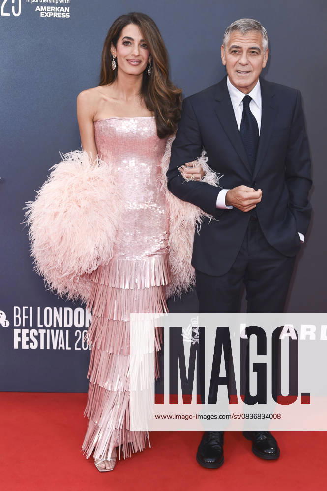 George Clooney with wife Amal Alamuddin Clooney at the premiere of the feature film Jay Kelly at the 69 BFI London Film Festival 2025 at the Royal Festival Hall London, 10 10 2025 Foto:xS.xFuturexImagex kelly_5176