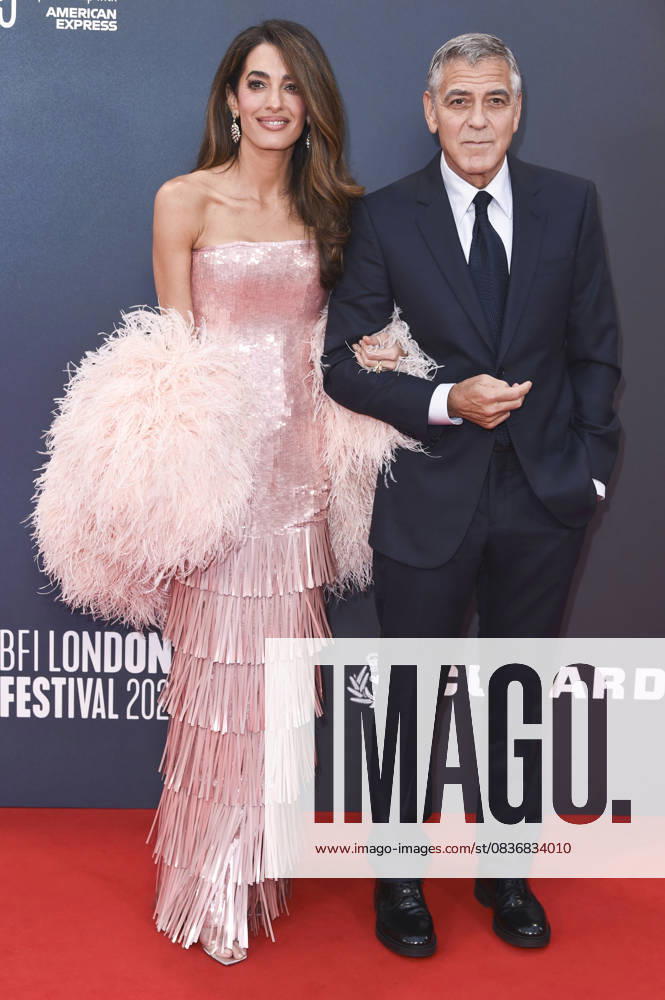 George Clooney with wife Amal Alamuddin Clooney at the premiere of the feature film Jay Kelly at the 69 BFI London Film Festival 2025 at the Royal Festival Hall London, 10 10 2025 Foto:xS.xFuturexImagex kelly_5177