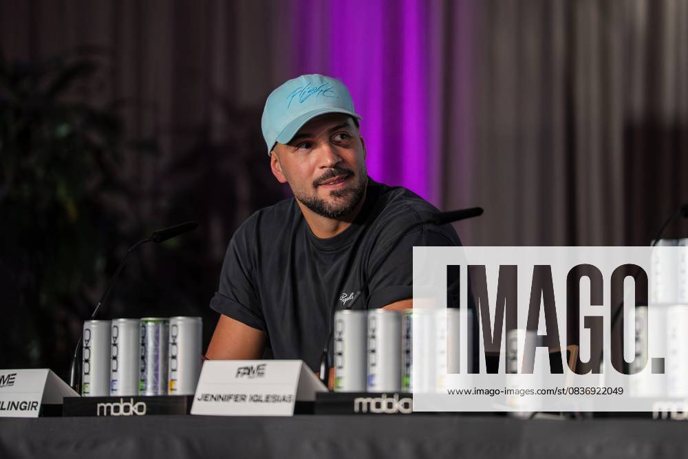 Press conference Fame Fighting 2025 Yasin Cilingir at the press conference for Fame Fighting 2025 on 11 10 2025 at the Atlantic Hotel Essen Essen Atlantic Hotel Nordrhein Westfalen