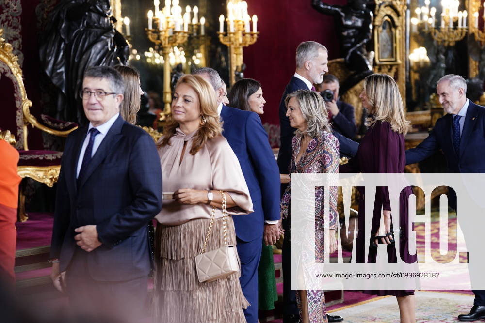 The King and Queen, the Princess of Asturias and the Infanta Sofia preside over a reception at the Royal Palace for the National Day of the National Holiday King Felipe and Queen Letizia, Princess Leonor and Infanta Sofia during the reception on the occasion of the National Holiday, at the Royal Palace, on October 12, 2025, in Madrid Spain The event is presided over by the King and Queen, the Princess of Asturias and the Infanta Sofia after the solemn act of homage to the National Flag and the military parade that has been held in the Plaza de Cánovas del Castillo The commemoration of the National Day aims to solemnly recall moments of collective history that are part of the common historical, cultural and social heritage, assumed as such