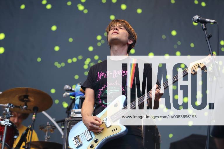 Jan Müller from the band Tocotronic at a concert as support for the Beatsteaks in the Waldbühne in Berlin 9 June 2018 Tocotronic concert in Berlin